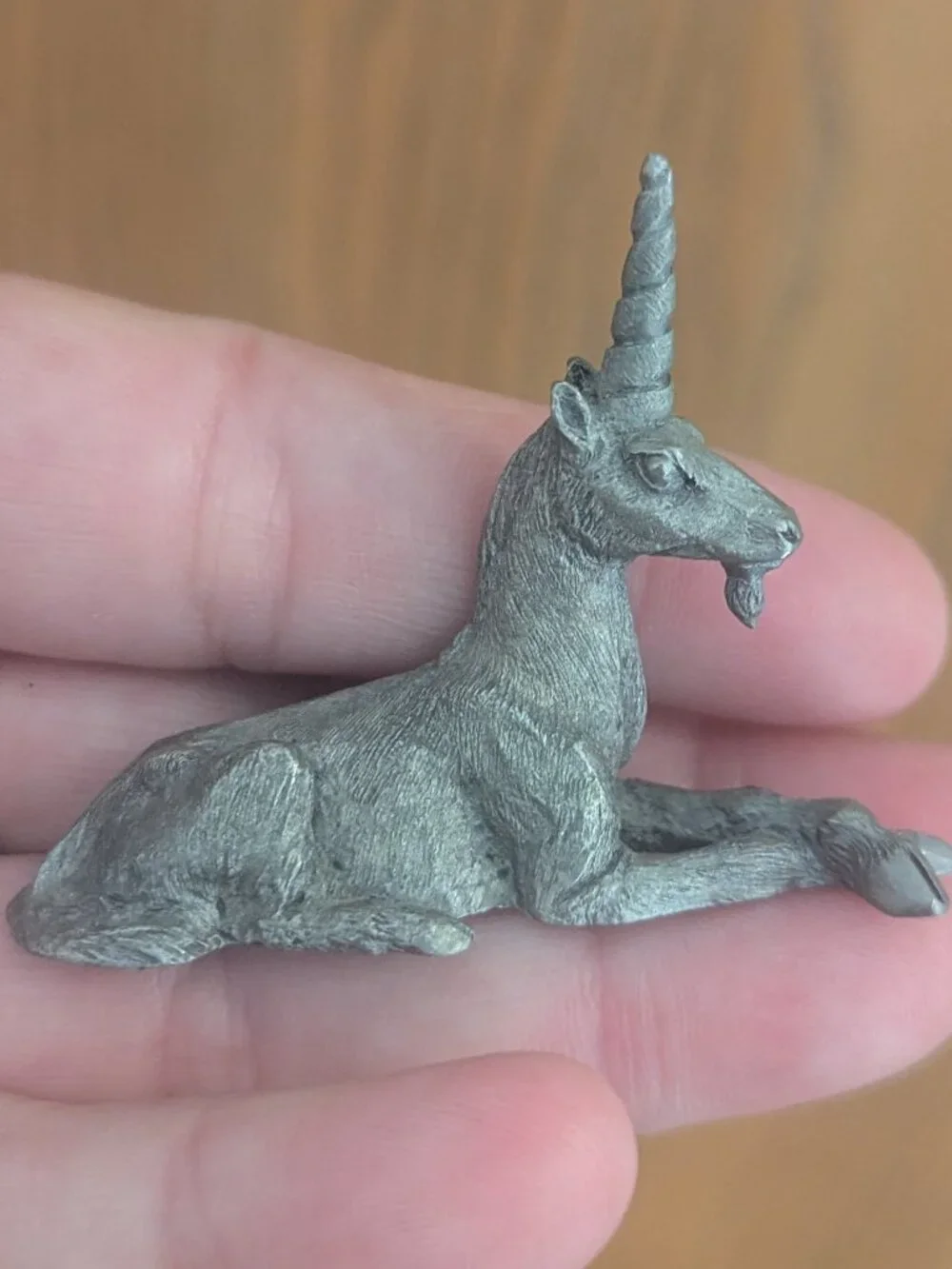 Vintage 1980 Magestic Unicorn Pewter Fantasy Heavy Detailed Trinket Spoontiques